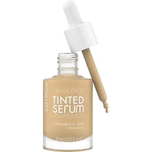 Catrice Nude Drop Tinted Serum Foundation — vegan budget foundation Ireland