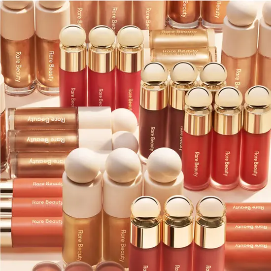 Rare Beauty Triple Threat Set — Soft Pinch Blush, Positive Light Luminizer and Brush
