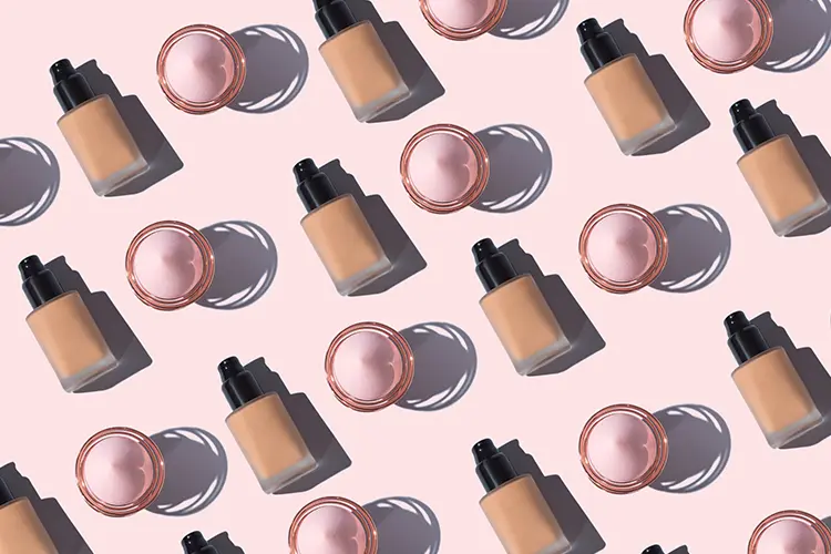 Clean primer picks for mature skin — silicone-free flat lay